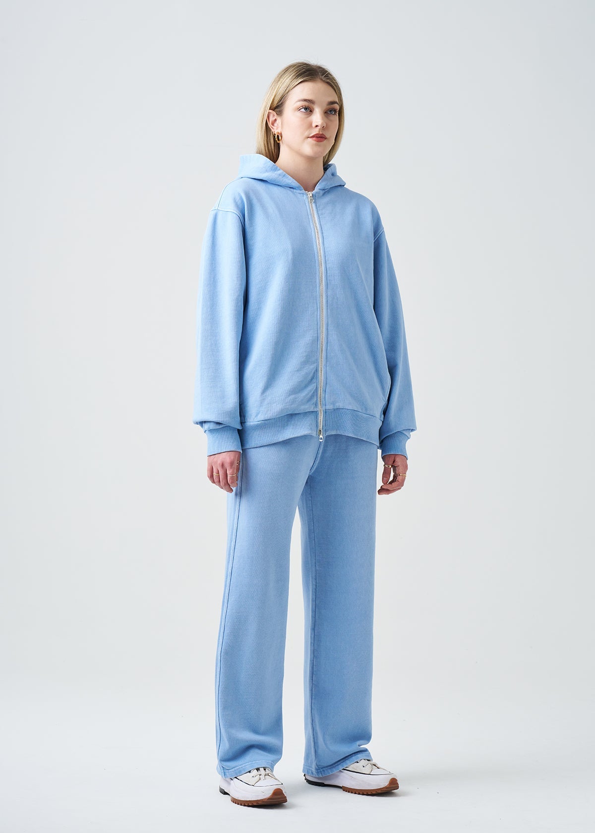French Terry Garment Dye Fleece Hooded Sweatsuit | 14 OZ