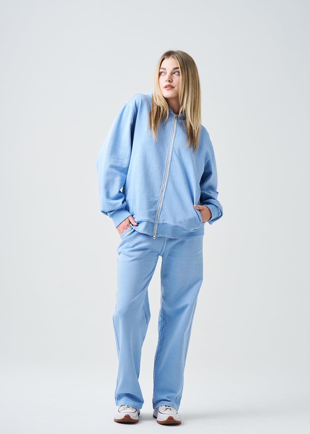 French Terry Garment Dye Fleece Hooded Sweatsuit | 14 OZ