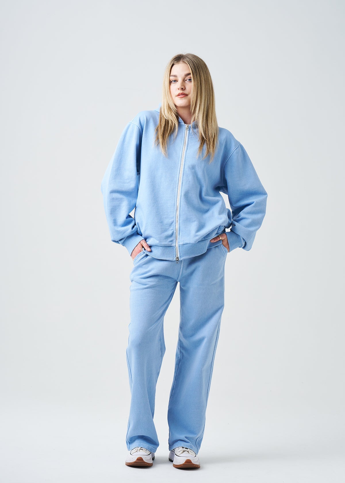 French Terry Garment Dye Fleece Hooded Sweatsuit | 14 OZ
