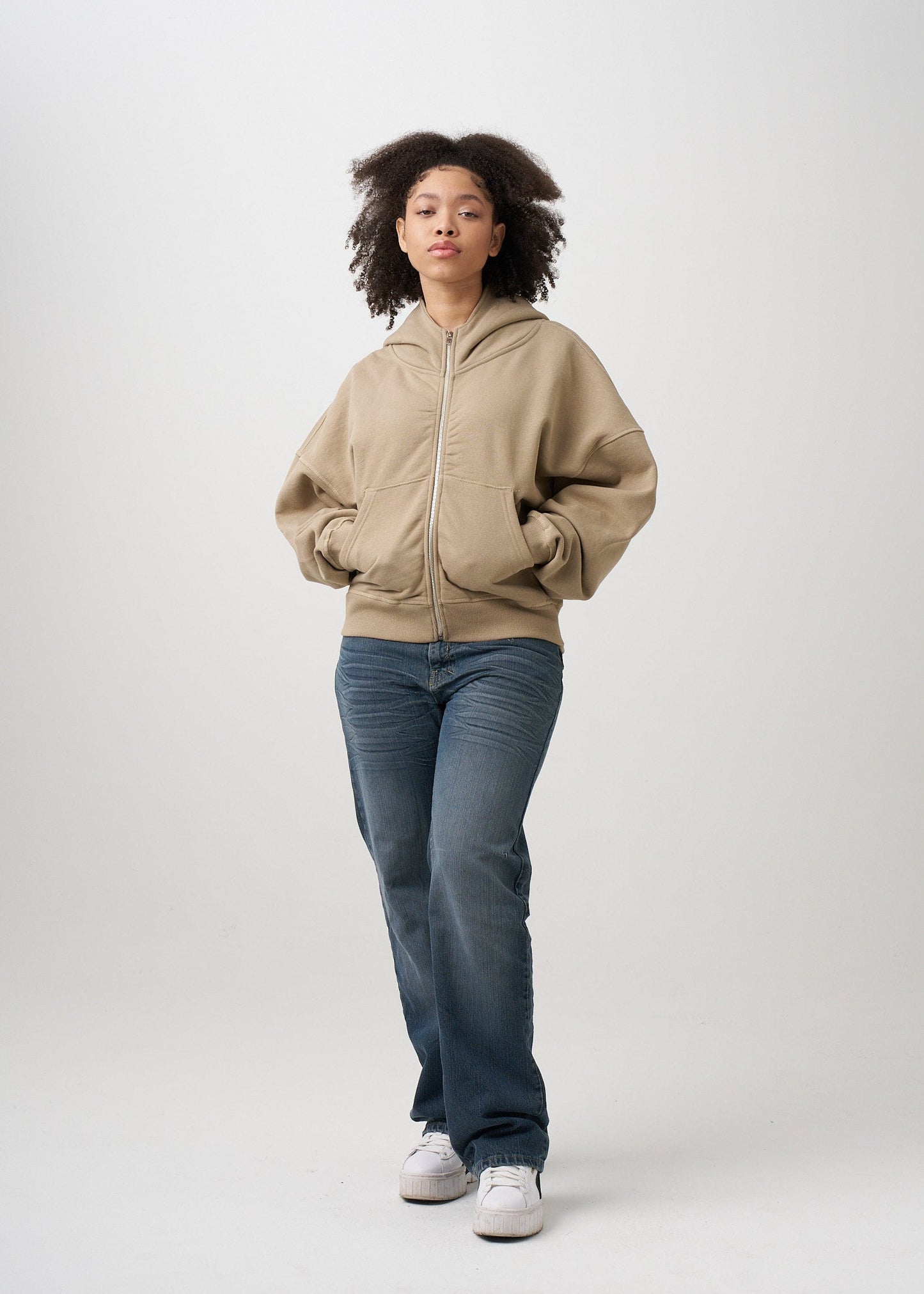 Women's Heavyweight Full-Zip Hooded Sweatshirt | 14 OZ