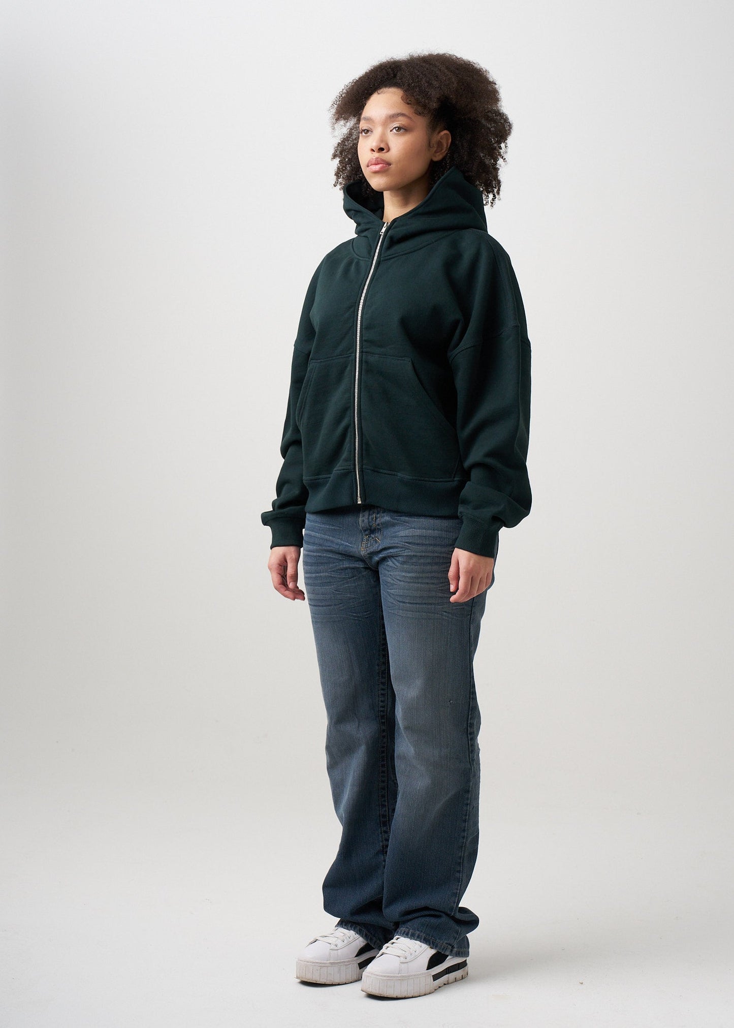 Women's Heavyweight Full-Zip Hooded Sweatshirt | 14 OZ