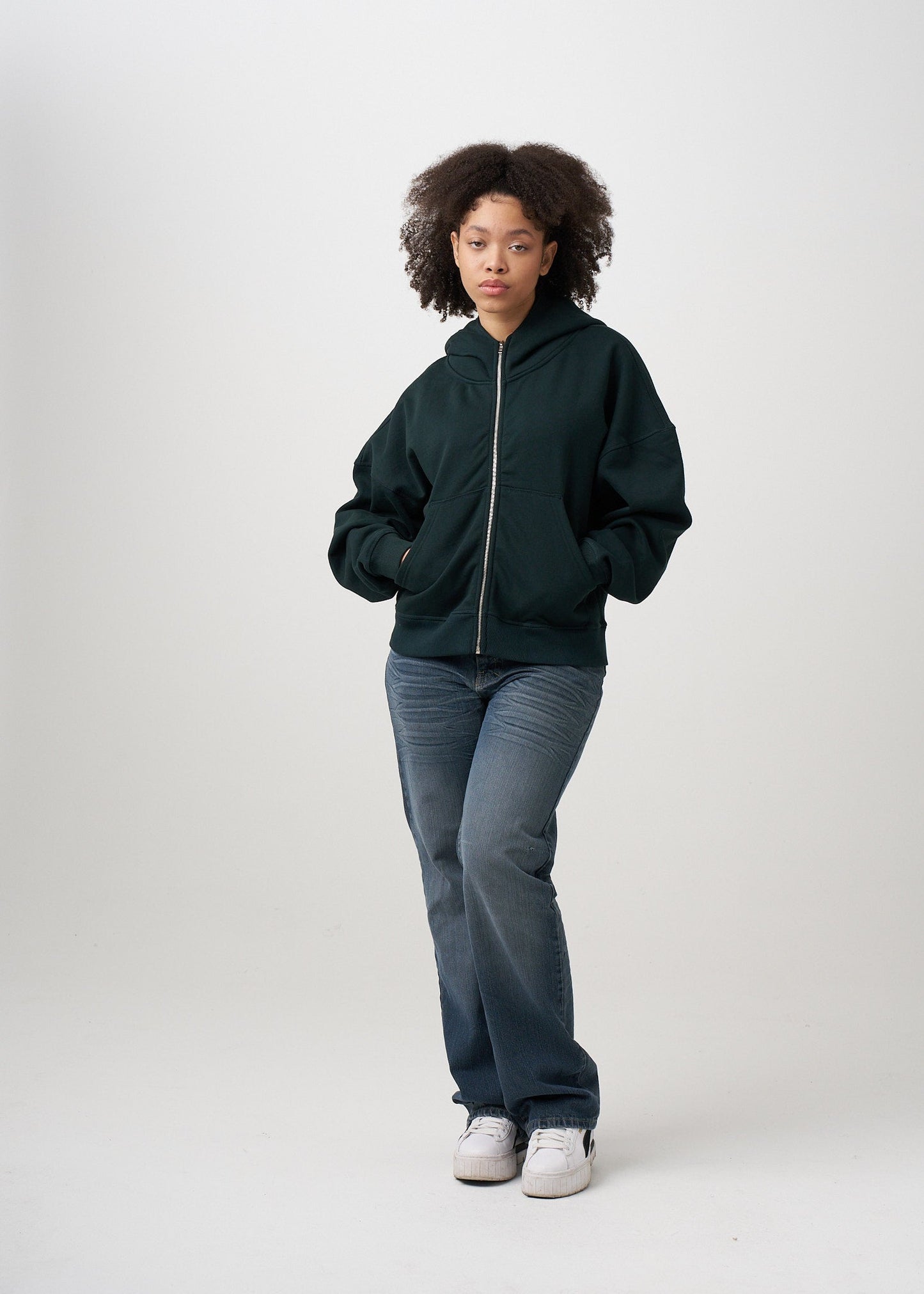 Women's Heavyweight Full-Zip Hooded Sweatshirt | 14 OZ