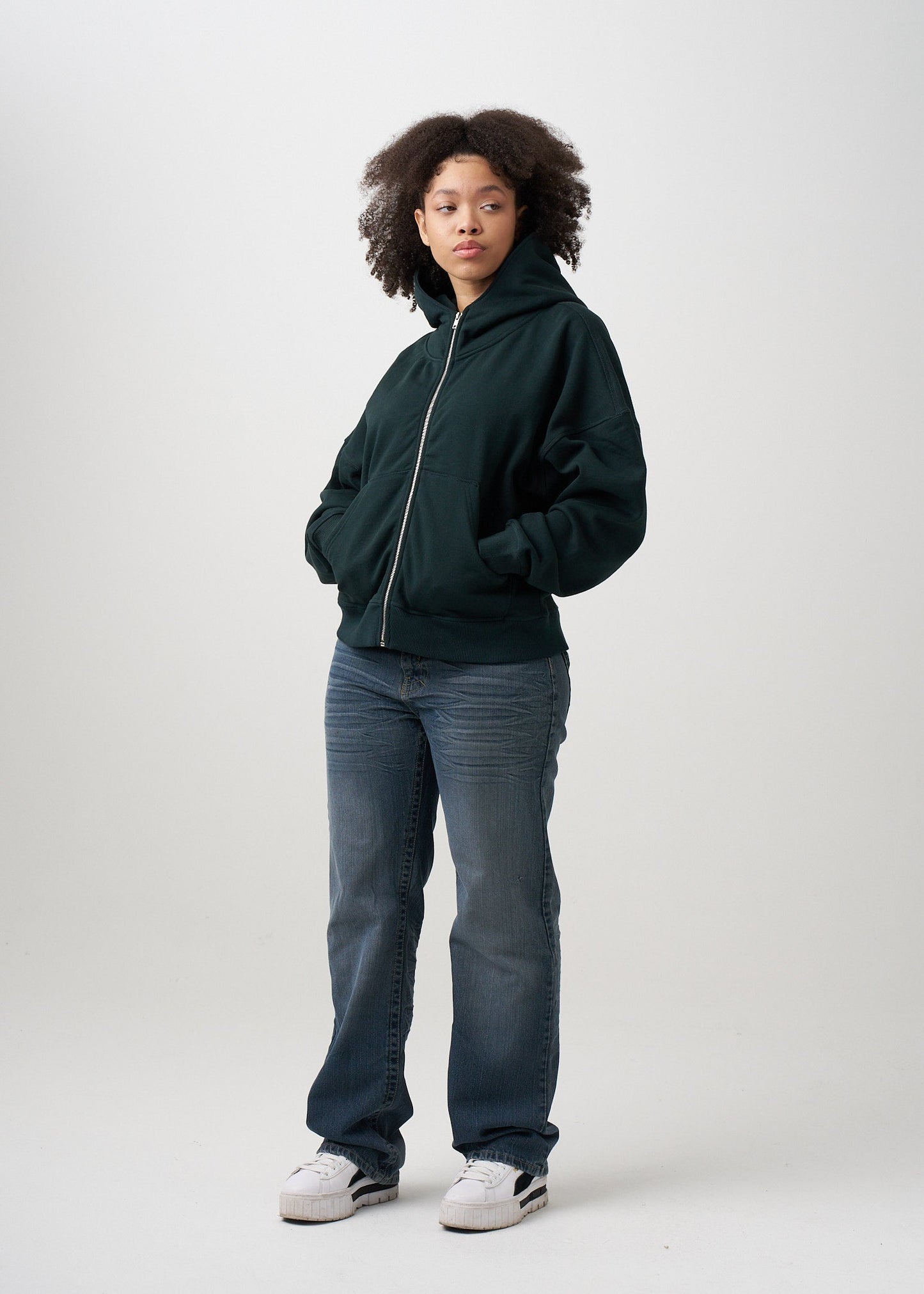 Women's Heavyweight Full-Zip Hooded Sweatshirt | 14 OZ