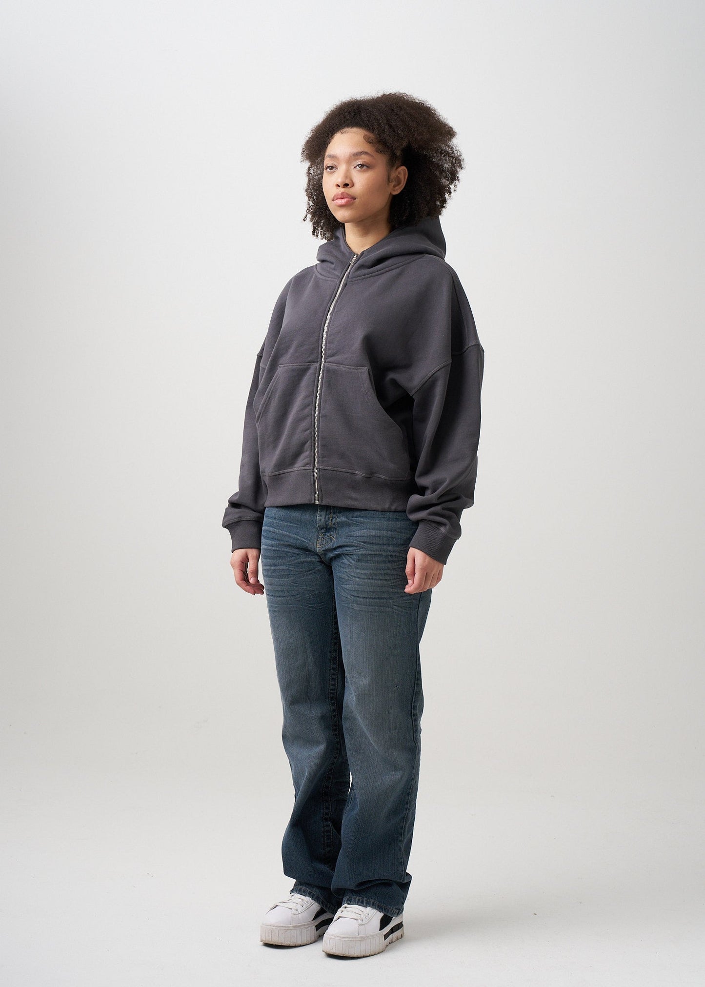 Women's Heavyweight Full-Zip Hooded Sweatshirt | 14 OZ