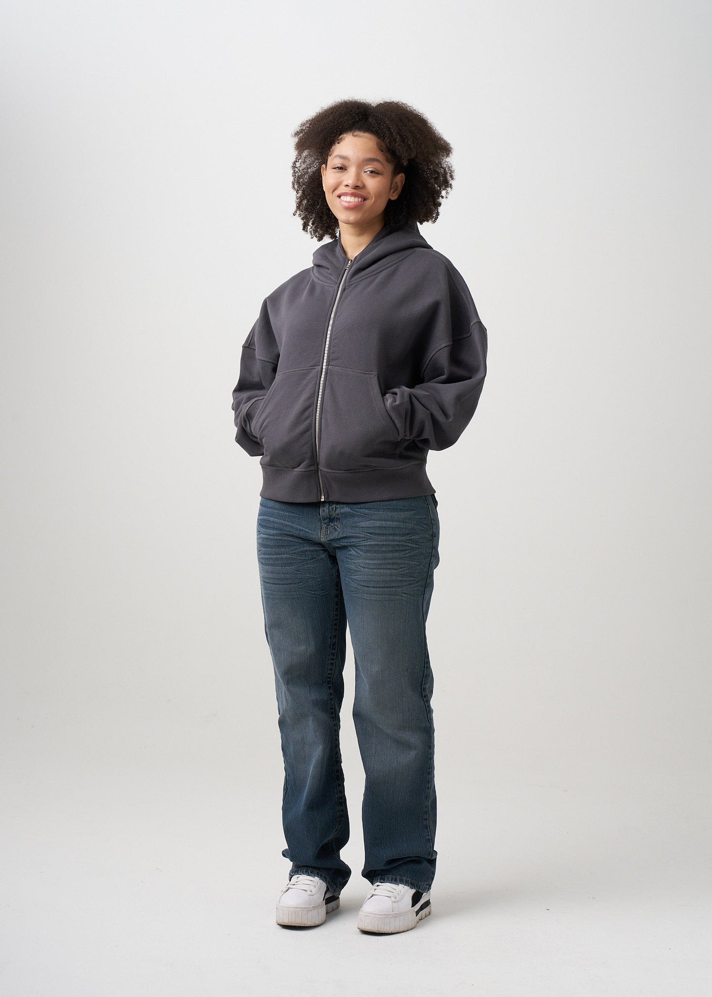 Women's Heavyweight Full-Zip Hooded Sweatshirt | 14 OZ