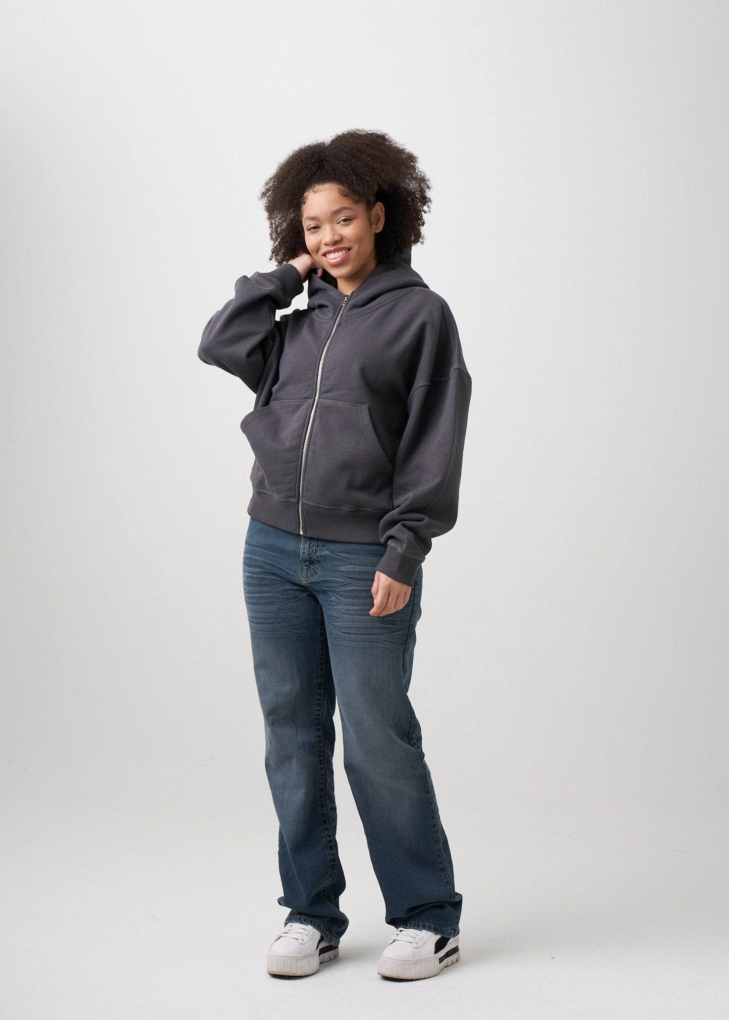 Women's Heavyweight Full-Zip Hooded Sweatshirt | 14 OZ