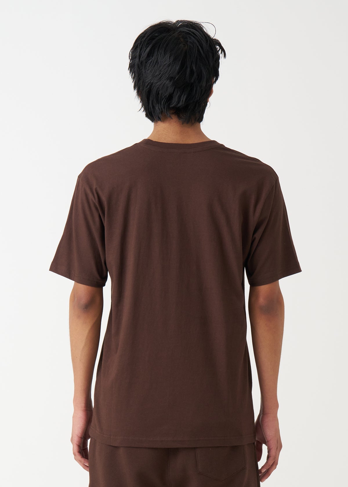 Unisex Brown Combed Cotton Crew-Neck T-Shirt | 4 OZ