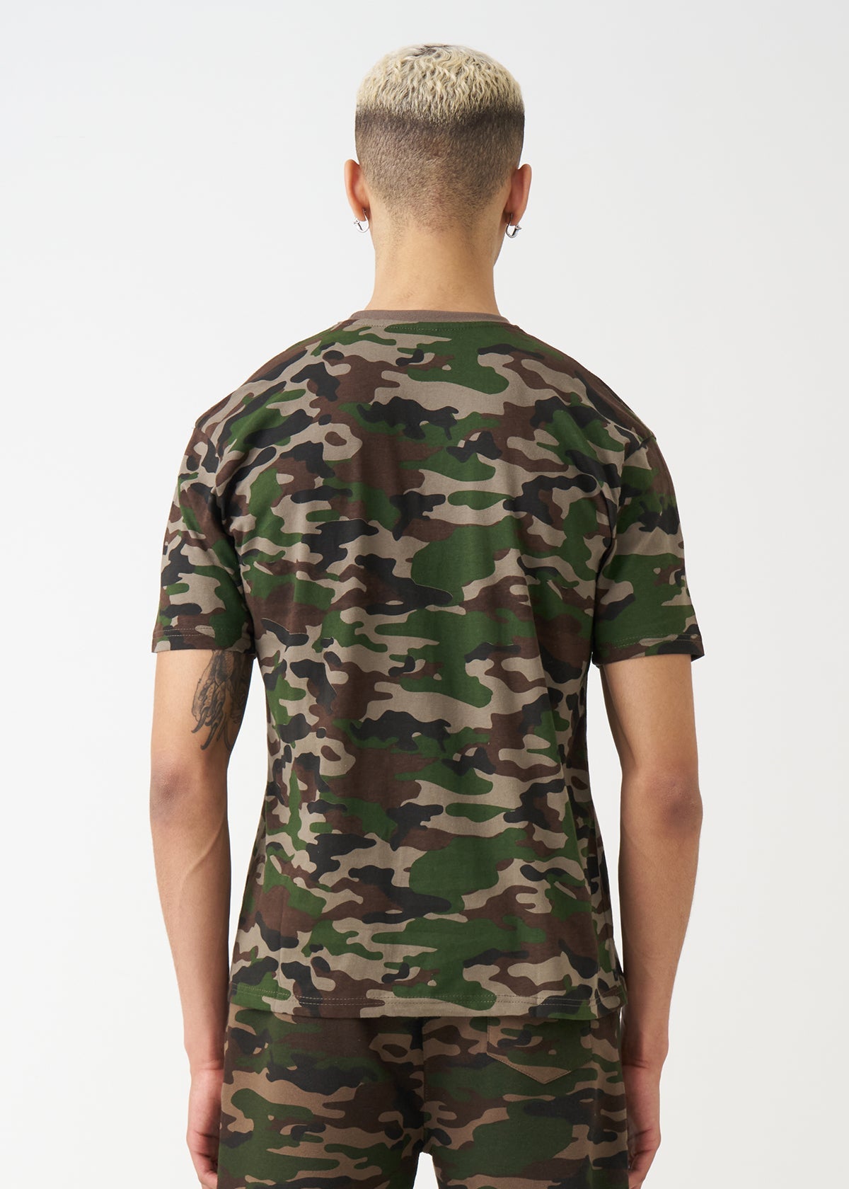 Camo Combed Cotton T-Shirt