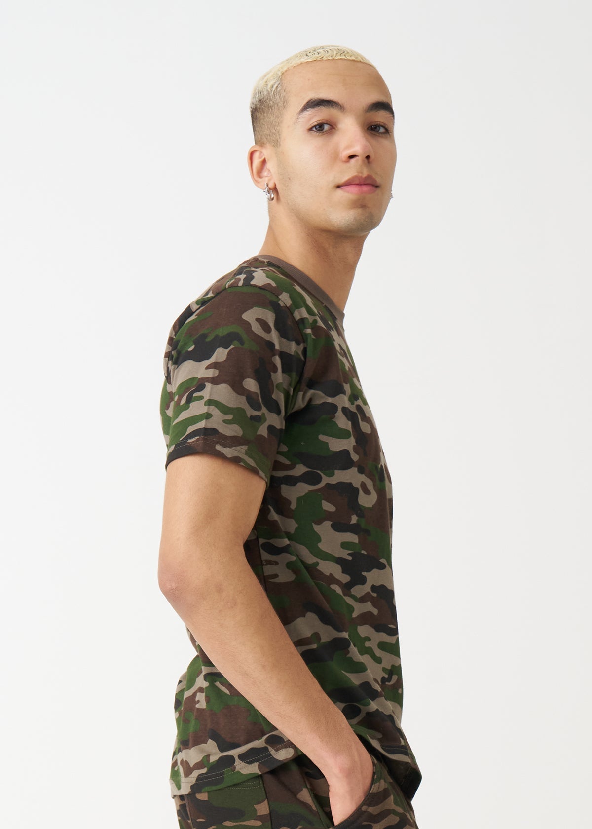 Camo Combed Cotton T-Shirt