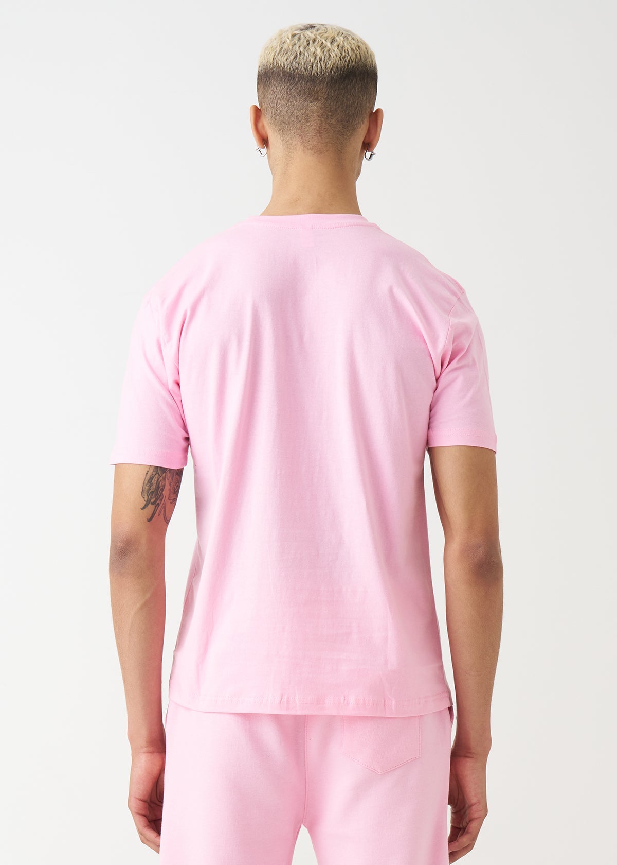 Pink Combed Cotton T-Shirt