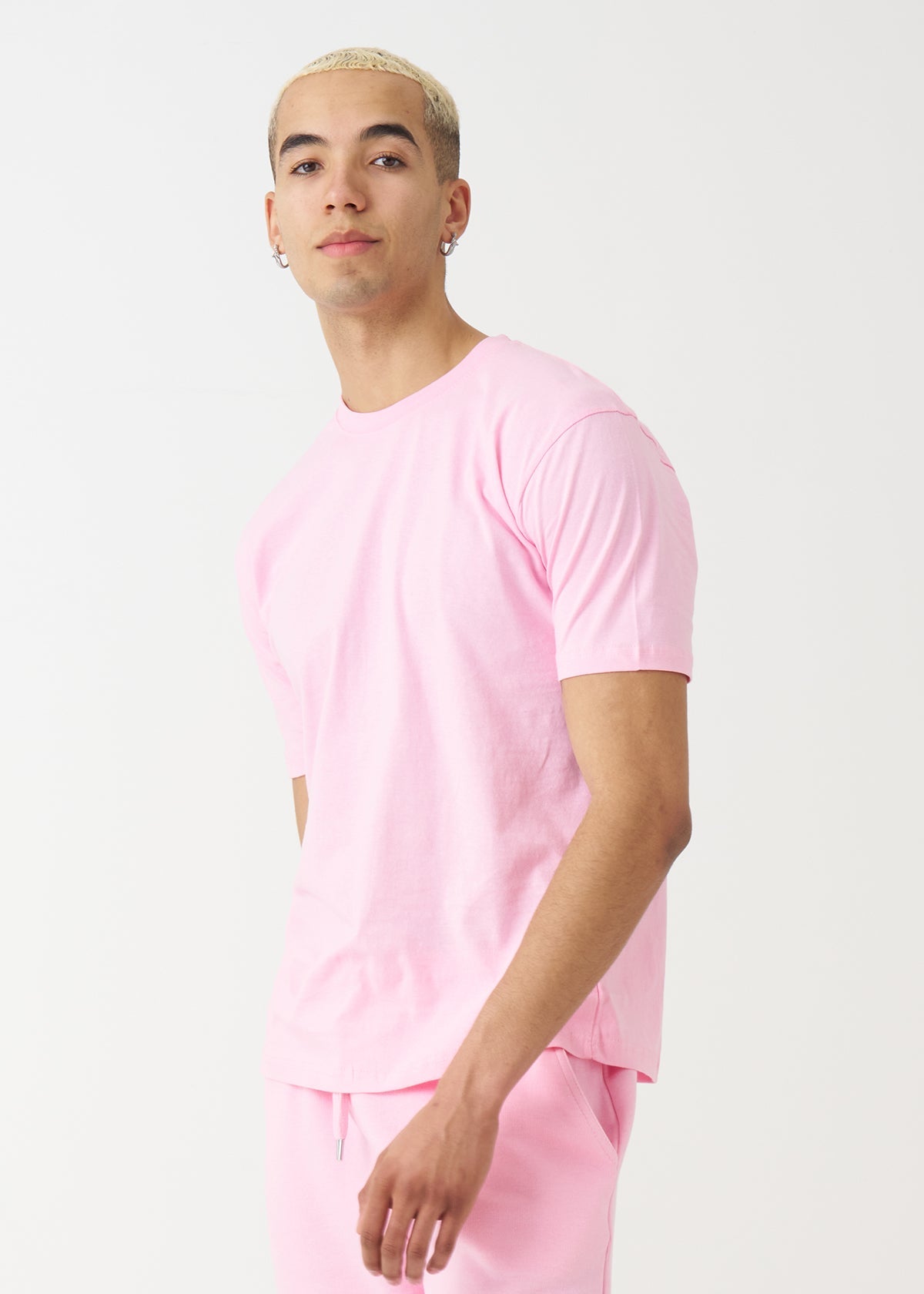 Pink Combed Cotton T-Shirt