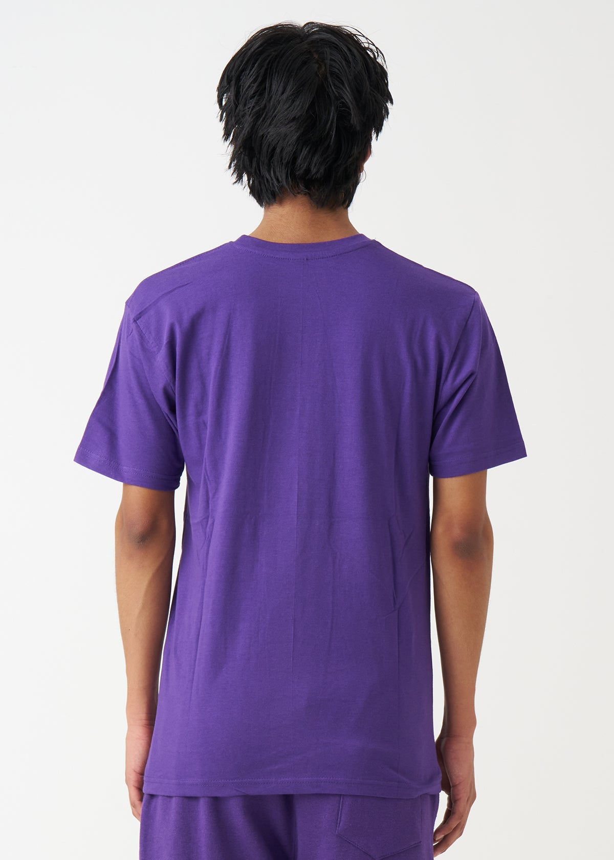 Purple Combed Cotton T-Shirt