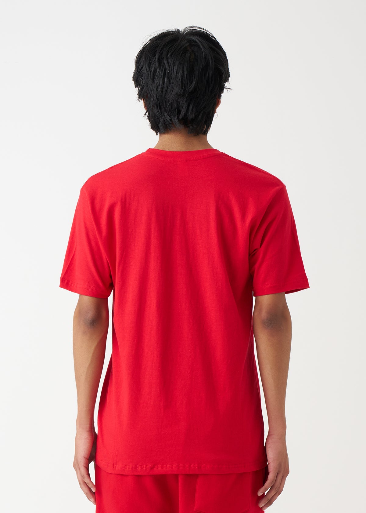 Red Combed Cotton T-Shirt