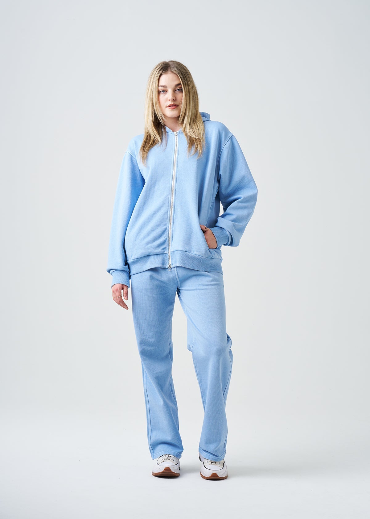 French Terry Garment Dye Fleece Hooded Sweatsuit | 14 OZ