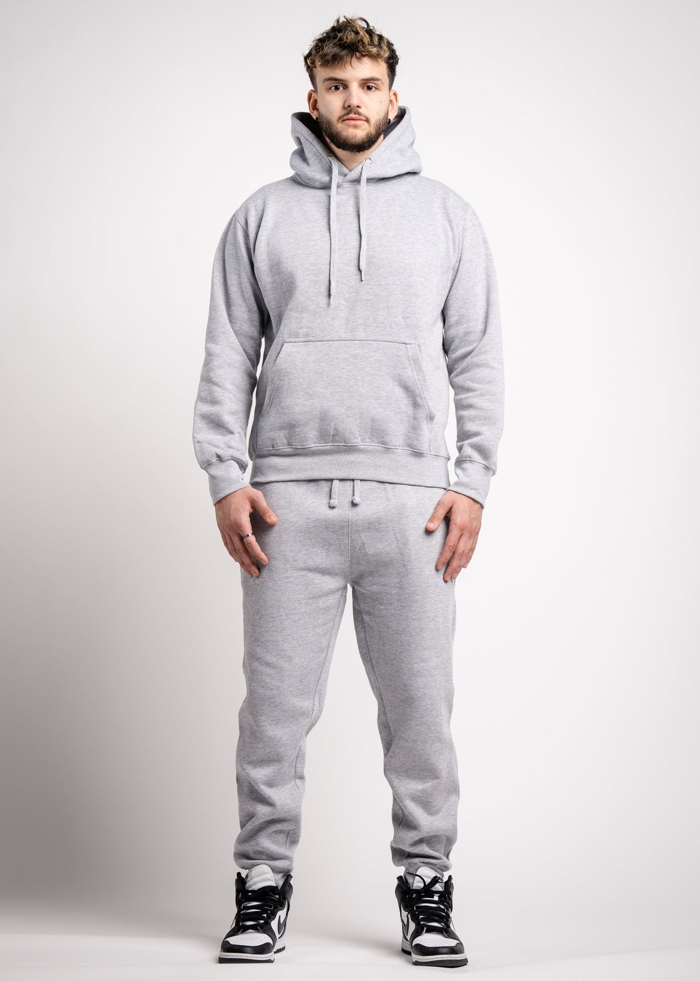 Heather Gray Heavy Blend Fleece SweatSuit